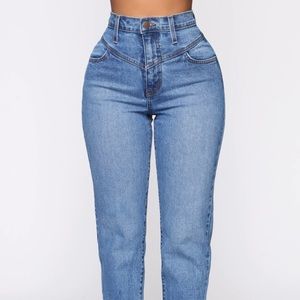 Fashion Nova Affair of the Heart Mom Jeans